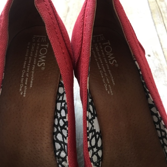 Toms Wedge Peep Toe Heels - Picture 6 of 6